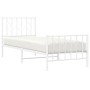 Metallbettgestell mit Kopf- und Fußteil weiß 80x200 cm von , Betten und Lattenroste - Ref: Foro24-374495, Preis: 64,23 €, Rab...