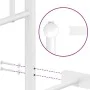 Metal bed frame with headboard and footboard white 80x200 cm by , Beds and slatted bases - Ref: Foro24-374495, Price: 63,39 €...