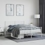 Metallbettgestell mit Kopf- und Fußteil weiß 140x190 cm von , Betten und Lattenroste - Ref: Foro24-374504, Preis: 96,65 €, Ra...