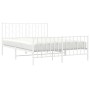 Metallbettgestell mit Kopf- und Fußteil weiß 140x190 cm von , Betten und Lattenroste - Ref: Foro24-374504, Preis: 96,65 €, Ra...