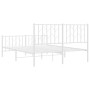 Metallbettgestell mit Kopf- und Fußteil weiß 140x190 cm von , Betten und Lattenroste - Ref: Foro24-374504, Preis: 96,65 €, Ra...