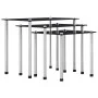 Stackable tables, 3 units, black tempered glass by vidaXL, Side tables - Ref: Foro24-249527, Price: 46,28 €, Discount: %