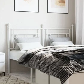 White metal headboard 150 cm by , Headboards and footboards - Ref: Foro24-374422, Price: 39,12 €, Discount: %