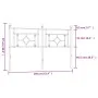 Cabecero de metal blanco 150 cm de , Cabeceros y pies de cama - Ref: Foro24-374422, Precio: 39,12 €, Descuento: %