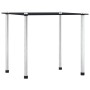 Stapelbare Tische 3 Einheiten schwarzes gehärtetes Glas von vidaXL, Seitentische - Ref: Foro24-249527, Preis: 47,23 €, Rabatt: %