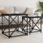 Stackable coffee tables, 2 pieces, engineered wood, black by , Coffee table - Ref: Foro24-838943, Price: 49,84 €, Discount: %