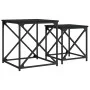 Stackable coffee tables, 2 pieces, engineered wood, black by , Coffee table - Ref: Foro24-838943, Price: 49,84 €, Discount: %