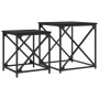 Stapelbare Couchtische 2 Stück Holzwerkstoff schwarz von , Couchtisch - Ref: Foro24-838943, Preis: 50,74 €, Rabatt: %