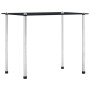 Stapelbare Tische 3 Einheiten schwarzes gehärtetes Glas von vidaXL, Seitentische - Ref: Foro24-249527, Preis: 47,23 €, Rabatt: %