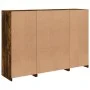Sideboard with LED light 3 pieces engineered wood smoked oak by , Sideboards - Ref: Foro24-3209111, Price: 204,21 €, Discount: %