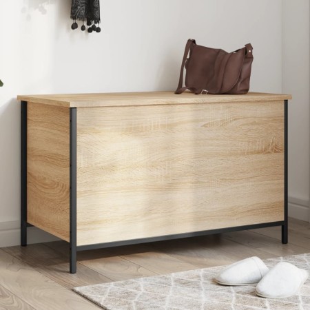 Sonoma Aufbewahrungsbank aus Eichenholz 80x42,5x50 cm von , Bänke für Hallen und Lager - Ref: Foro24-839014, Preis: 75,79 €, ...