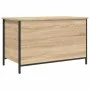 Storage bench made of Sonoma oak wood, 80x42.5x50 cm. by , Benches for halls and storage - Ref: Foro24-839014, Price: 78,29 €...