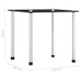 Stackable tables, 3 units, black tempered glass by vidaXL, Side tables - Ref: Foro24-249527, Price: 46,28 €, Discount: %