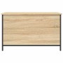 Sonoma Aufbewahrungsbank aus Eichenholz 80x42,5x50 cm von , Bänke für Hallen und Lager - Ref: Foro24-839014, Preis: 75,79 €, ...