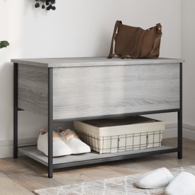 Sonoma gray engineered wood storage bench 70x42.5x47 cm by , Benches for halls and storage - Ref: Foro24-839021, Price: 57,37...
