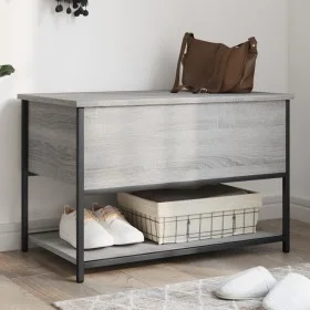 Sonoma gray engineered wood storage bench 70x42.5x47 cm by , Benches for halls and storage - Ref: Foro24-839021, Price: 55,04...
