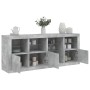 Sideboard with LED lights in concrete gray 164x37x67 cm by , Sideboards - Ref: Foro24-3209054, Price: 222,69 €, Discount: %