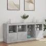 Sideboard with LED lights in concrete gray 164x37x67 cm by , Sideboards - Ref: Foro24-3209054, Price: 217,36 €, Discount: %