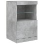 Sideboard with LED lights in concrete gray 164x37x67 cm by , Sideboards - Ref: Foro24-3209054, Price: 222,69 €, Discount: %