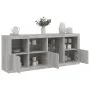 Sideboard with Sonoma grey LED lights 164x37x67 cm by , Sideboards - Ref: Foro24-3209056, Price: 195,80 €, Discount: %