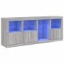 Sideboard mit LED-Leuchten in Sonoma-Grau 164x37x67 cm von , Sideboards - Ref: Foro24-3209056, Preis: 195,80 €, Rabatt: %