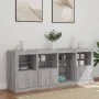 Sideboard mit LED-Leuchten in Sonoma-Grau 164x37x67 cm von , Sideboards - Ref: Foro24-3209056, Preis: 195,80 €, Rabatt: %