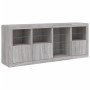 Sideboard mit LED-Leuchten in Sonoma-Grau 164x37x67 cm von , Sideboards - Ref: Foro24-3209056, Preis: 200,45 €, Rabatt: %