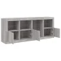 Sideboard mit LED-Leuchten in Sonoma-Grau 164x37x67 cm von , Sideboards - Ref: Foro24-3209056, Preis: 195,80 €, Rabatt: %