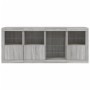 Sideboard with Sonoma grey LED lights 164x37x67 cm by , Sideboards - Ref: Foro24-3209056, Price: 202,18 €, Discount: %