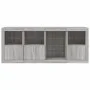 Sideboard with Sonoma grey LED lights 164x37x67 cm by , Sideboards - Ref: Foro24-3209056, Price: 195,80 €, Discount: %