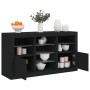 Black sideboard with LED lights 123x37x67 cm by , Sideboards - Ref: Foro24-3209080, Price: 190,39 €, Discount: %