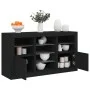 Black sideboard with LED lights 123x37x67 cm by , Sideboards - Ref: Foro24-3209080, Price: 184,84 €, Discount: %