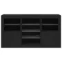 Black sideboard with LED lights 123x37x67 cm by , Sideboards - Ref: Foro24-3209080, Price: 184,84 €, Discount: %