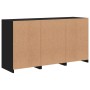 Aparador con luces LED negro 123x37x67 cm de , Aparadores - Ref: Foro24-3209080, Precio: 186,41 €, Descuento: %