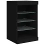 Black sideboard with LED lights 123x37x67 cm by , Sideboards - Ref: Foro24-3209080, Price: 184,84 €, Discount: %
