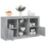 Sideboard with LED lights in concrete gray 123x37x67 cm by , Sideboards - Ref: Foro24-3209082, Price: 164,41 €, Discount: %