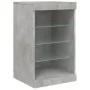 Sideboard with LED lights in concrete gray 123x37x67 cm by , Sideboards - Ref: Foro24-3209082, Price: 164,41 €, Discount: %