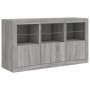 Sideboard with Sonoma grey LED lights 123x37x67 cm by , Sideboards - Ref: Foro24-3209063, Price: 157,98 €, Discount: %