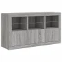 Sideboard with Sonoma grey LED lights 123x37x67 cm by , Sideboards - Ref: Foro24-3209063, Price: 152,33 €, Discount: %