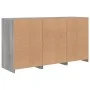 Sideboard with Sonoma grey LED lights 123x37x67 cm by , Sideboards - Ref: Foro24-3209063, Price: 152,33 €, Discount: %