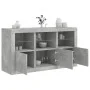Sideboard with LED lights in concrete gray 123x37x67 cm by , Sideboards - Ref: Foro24-3209061, Price: 164,22 €, Discount: %