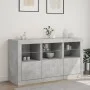 Sideboard with LED lights in concrete gray 123x37x67 cm by , Sideboards - Ref: Foro24-3209061, Price: 164,22 €, Discount: %