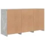 Sideboard with LED lights in concrete gray 123x37x67 cm by , Sideboards - Ref: Foro24-3209061, Price: 164,22 €, Discount: %