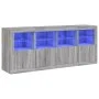 Sideboard mit LED-Leuchten in Sonoma-Grau 163x37x67 cm von , Sideboards - Ref: Foro24-3209077, Preis: 188,20 €, Rabatt: %