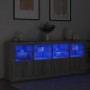 Sideboard mit LED-Leuchten in Sonoma-Grau 163x37x67 cm von , Sideboards - Ref: Foro24-3209077, Preis: 188,18 €, Rabatt: %