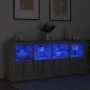 Sideboard mit LED-Leuchten in Sonoma-Grau 163x37x67 cm von , Sideboards - Ref: Foro24-3209077, Preis: 188,20 €, Rabatt: %