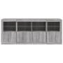 Sideboard mit LED-Leuchten in Sonoma-Grau 163x37x67 cm von , Sideboards - Ref: Foro24-3209077, Preis: 188,18 €, Rabatt: %