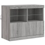 Sideboard mit LED-Leuchten in Sonoma-Grau 163x37x67 cm von , Sideboards - Ref: Foro24-3209077, Preis: 188,18 €, Rabatt: %
