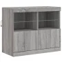 Sideboard mit LED-Leuchten in Sonoma-Grau 163x37x67 cm von , Sideboards - Ref: Foro24-3209077, Preis: 188,20 €, Rabatt: %