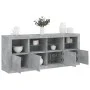 Sideboard with LED lights in concrete gray 163x37x67 cm by , Sideboards - Ref: Foro24-3209075, Price: 175,96 €, Discount: %